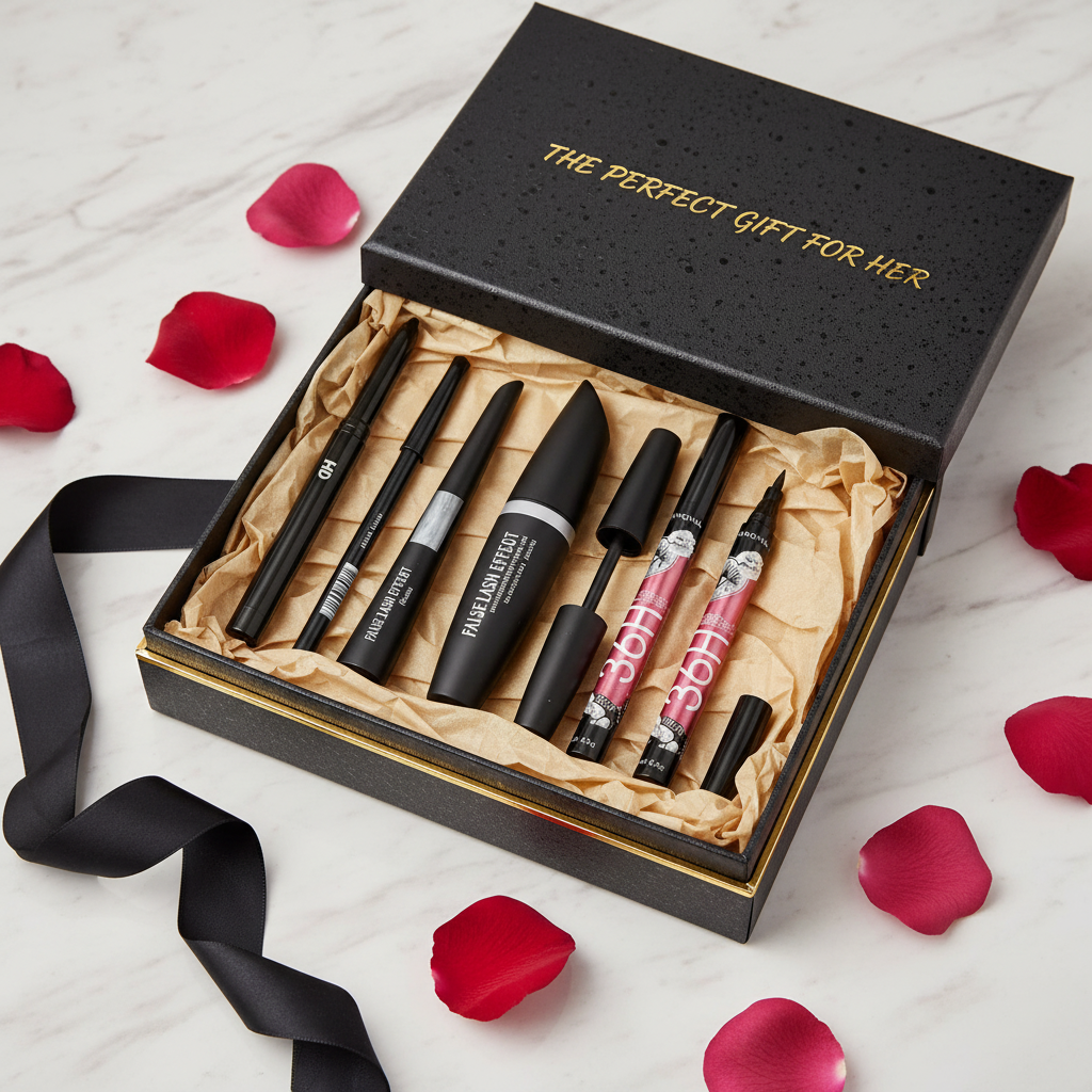 Eye Glam Kit as perfect gift set in luxury black and gold box