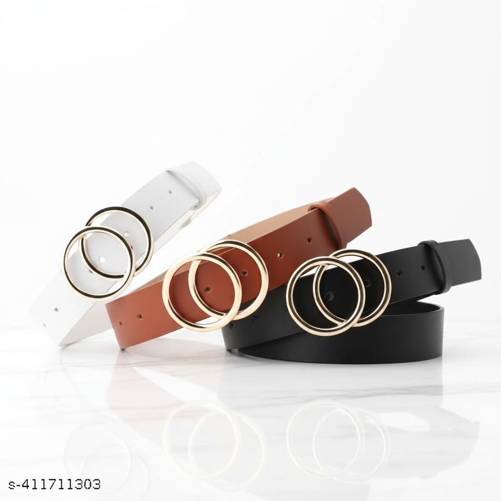 Hero Trio Shot - Three Belts White Tan Black