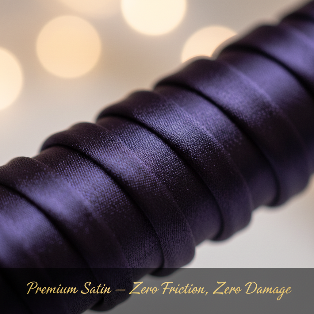 GlowUp Curls™ - Premium satin material close up