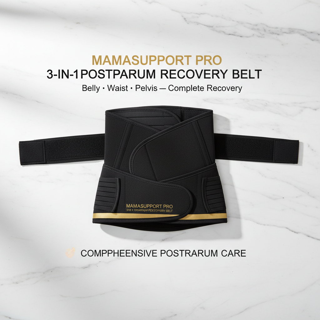 MamaSupport Pro hero shot white marble premium product photography