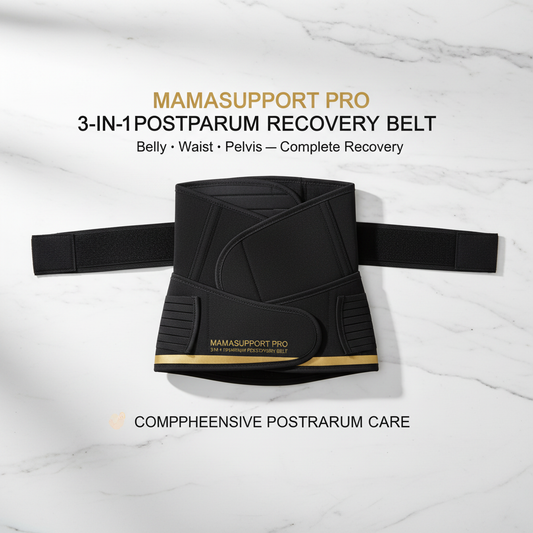 MamaSupport Pro hero shot white marble premium product photography