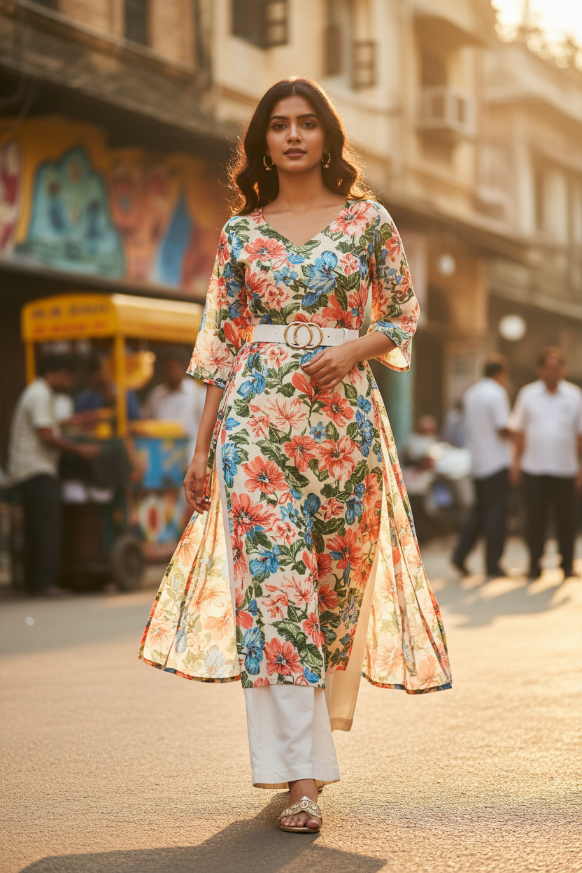 Indian Woman Kurti Lifestyle