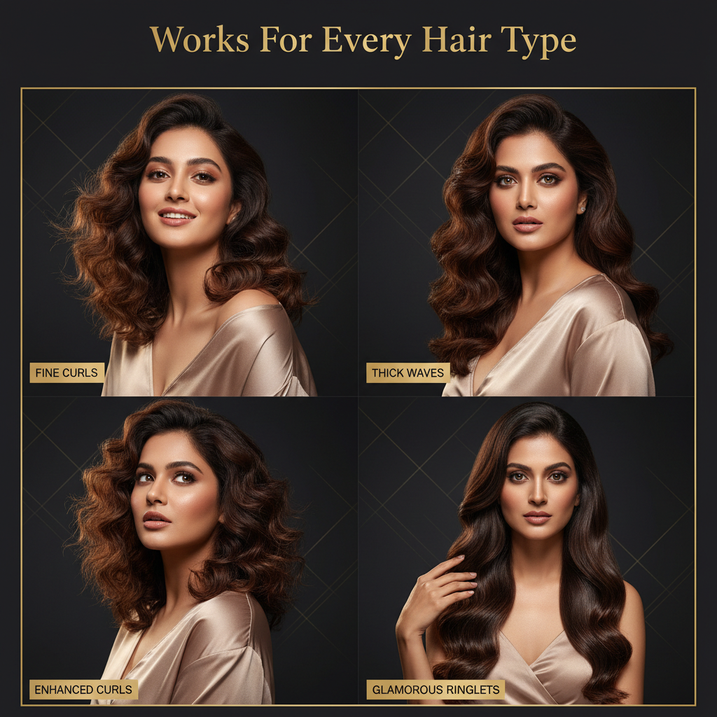 GlowUp Curls™ - Works for all hair types collage