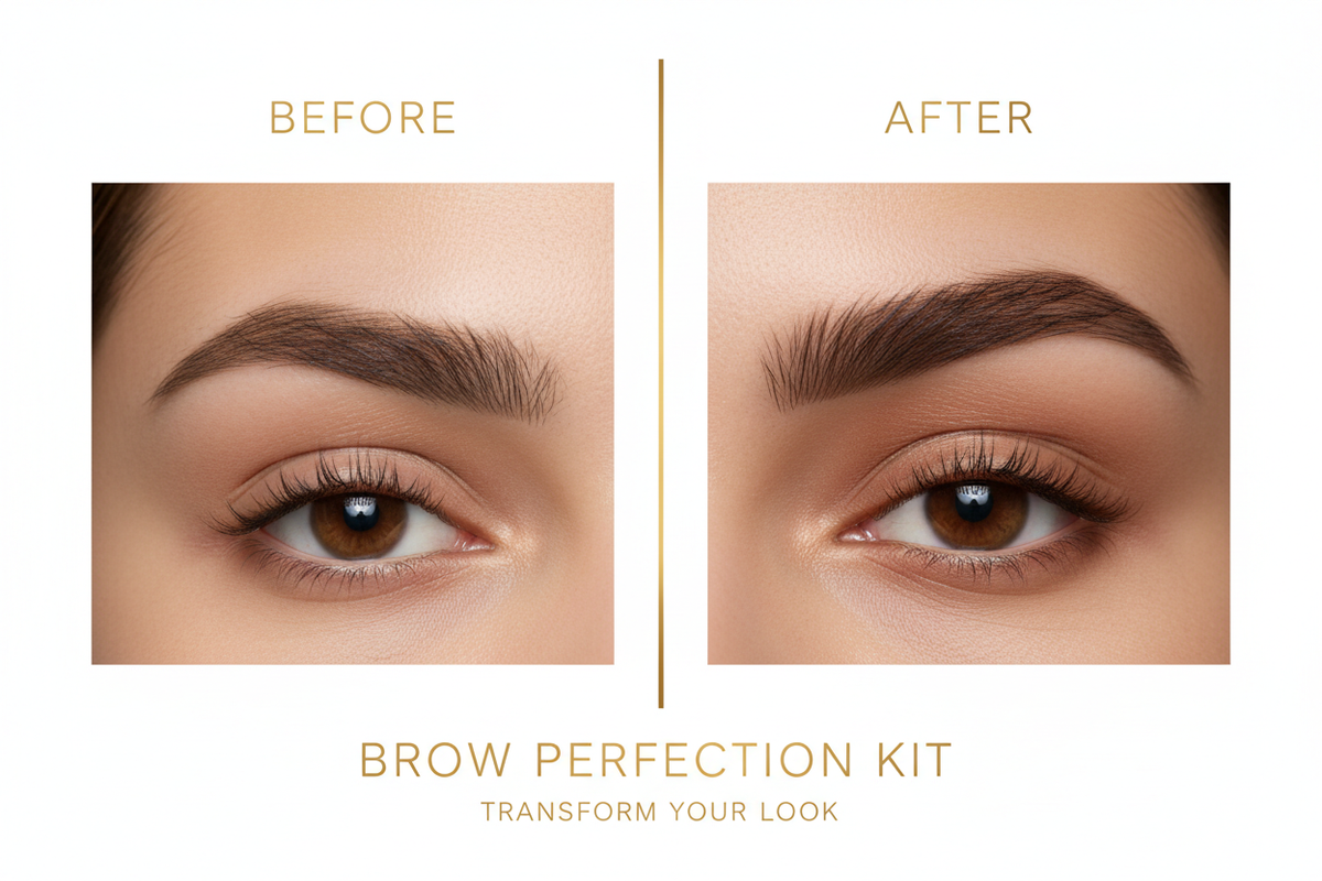 Before and After Brow Transformation