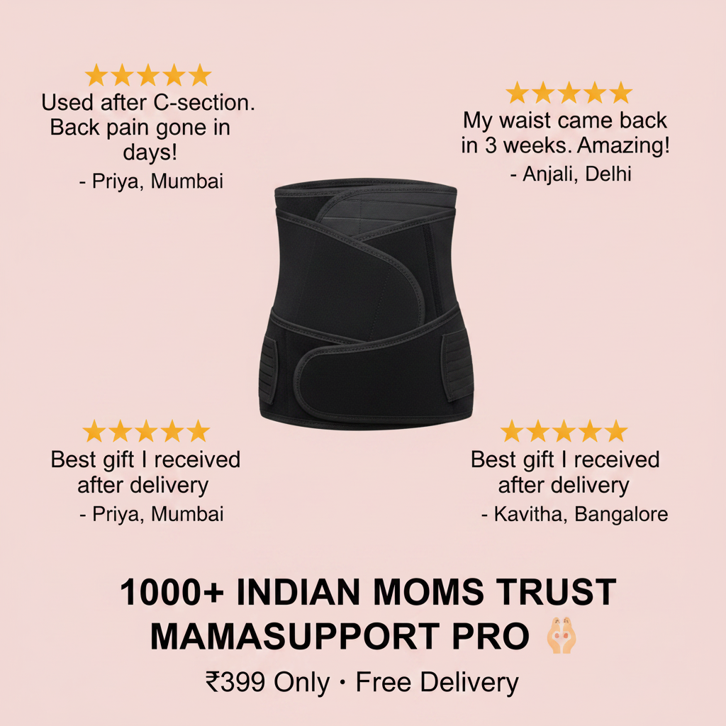 Social proof testimonials MamaSupport Pro postpartum recovery belt