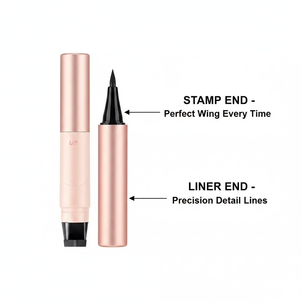 2-in-1 dual end stamp and liner diagram