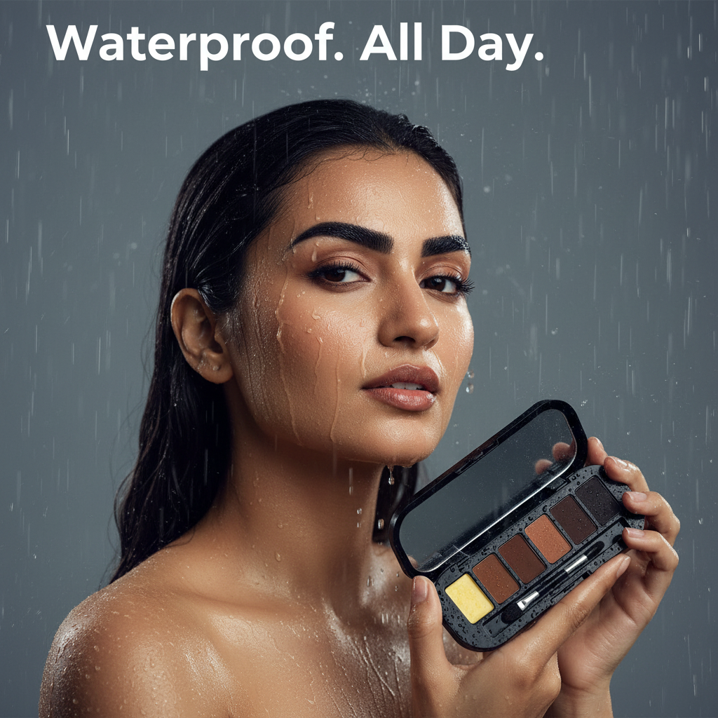 Waterproof brow powder kit - stays perfect in rain