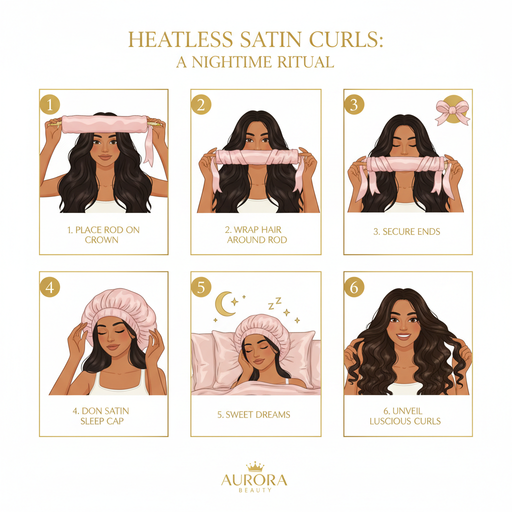 GlowUp Curls™ - 6 step how to use guide