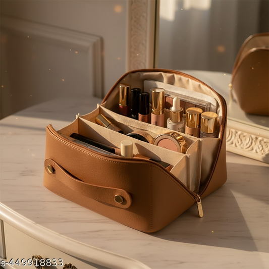 Marble vanity flat lay lifestyle shot