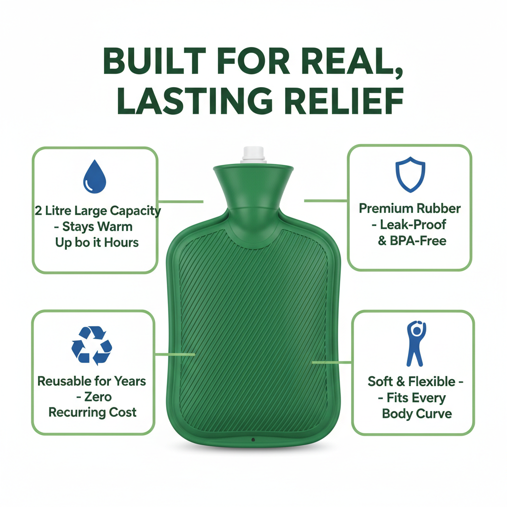 4 feature highlights infographic 2L capacity leak-proof reusable flexible