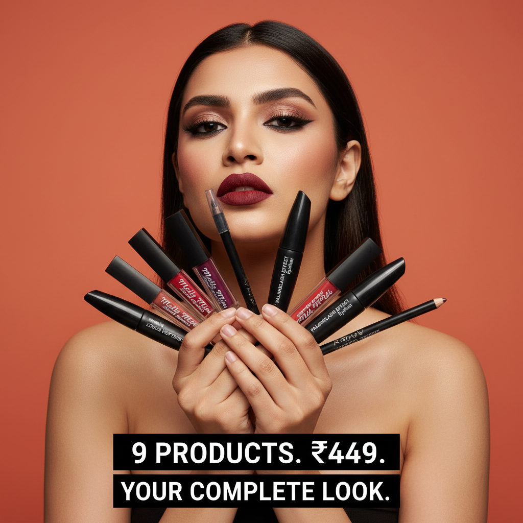 Bold D2C ad - 9 products Rs 449 your complete look
