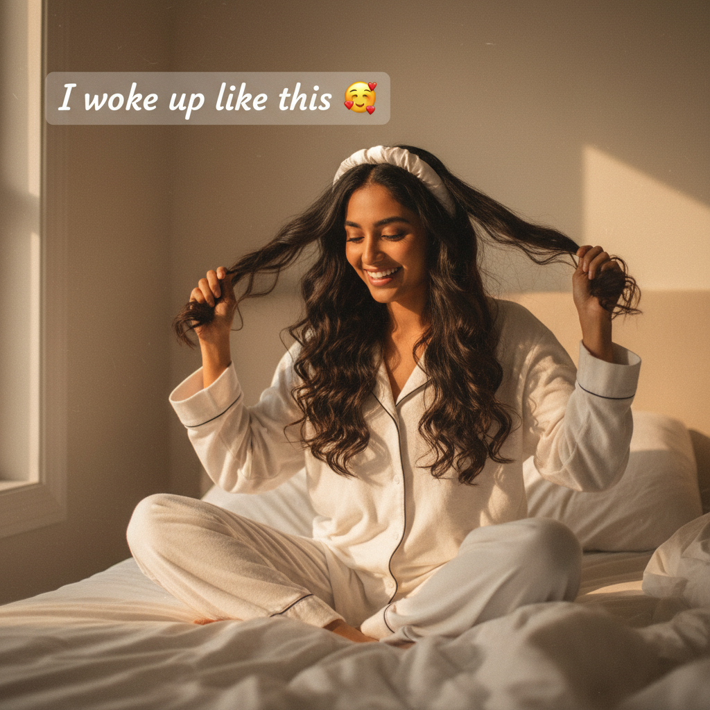 GlowUp Curls™ - Morning unwrap reveal UGC style